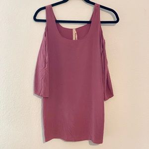 Bailey 44 silk top with shoulder cutouts